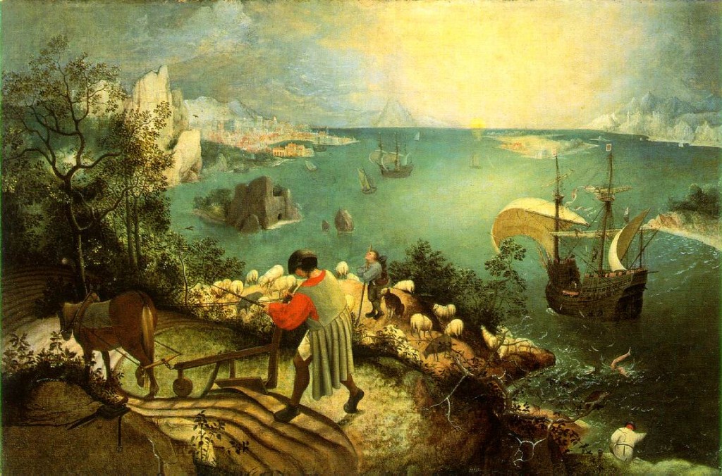 A queda de Ícaro, Bruegel, o Velho, século XVI